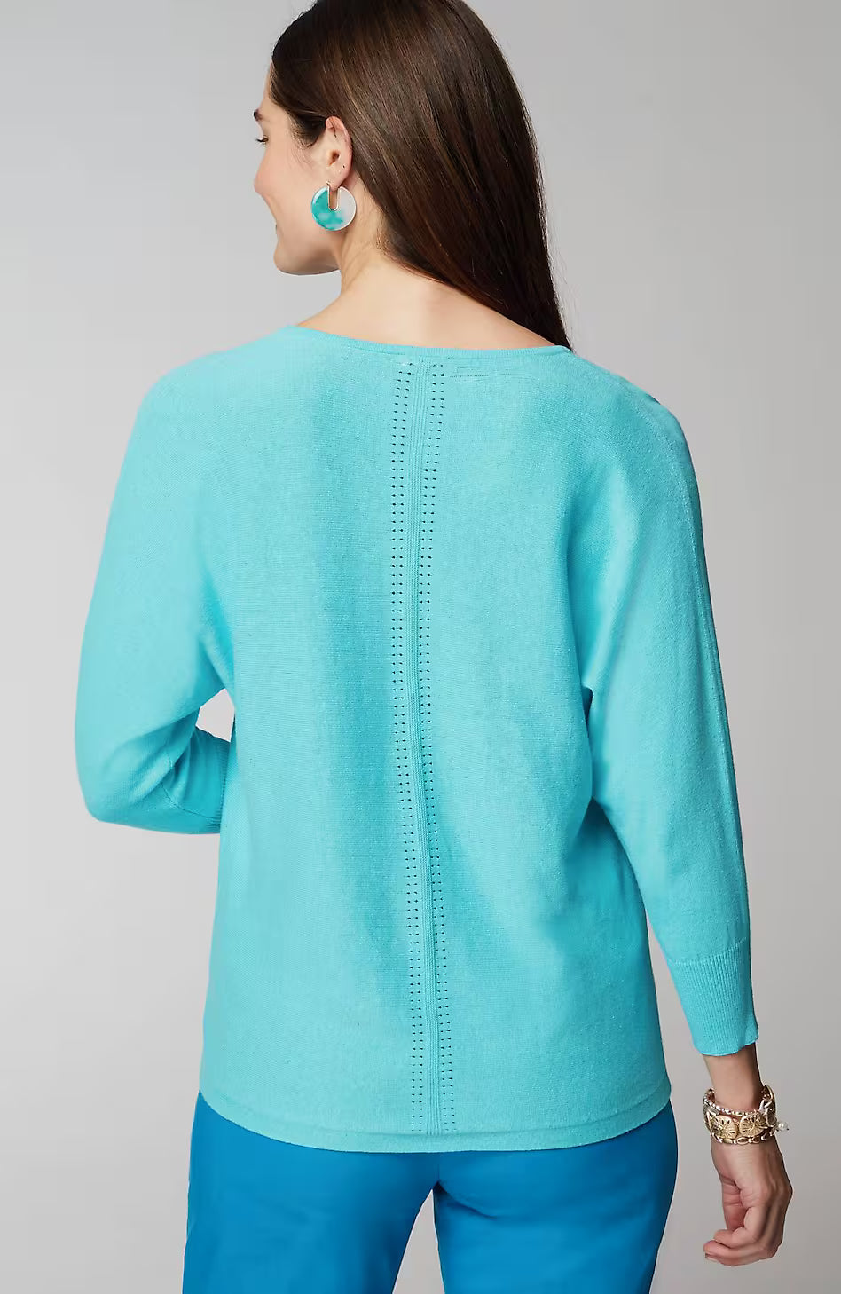 V-Neck Dolman Pullover Sweater