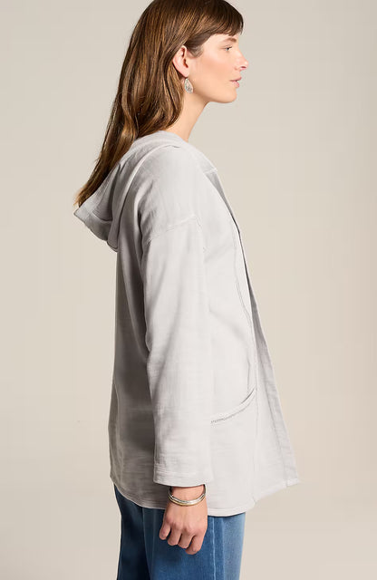 Pure Jill Tea-Dyed Hooded Jacket
