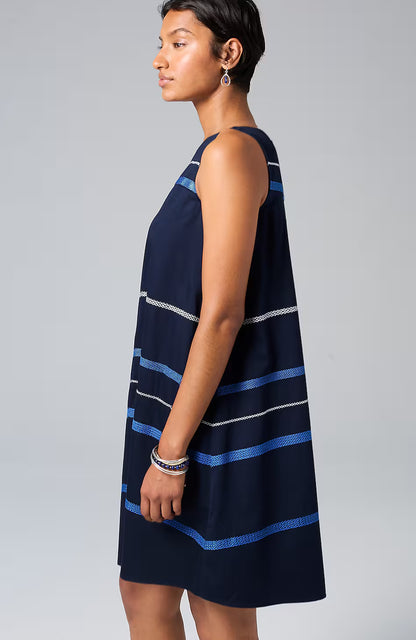 Embroidered Swing Dress