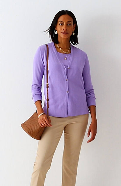 Organically Grown Cotton Lightweight Cardi