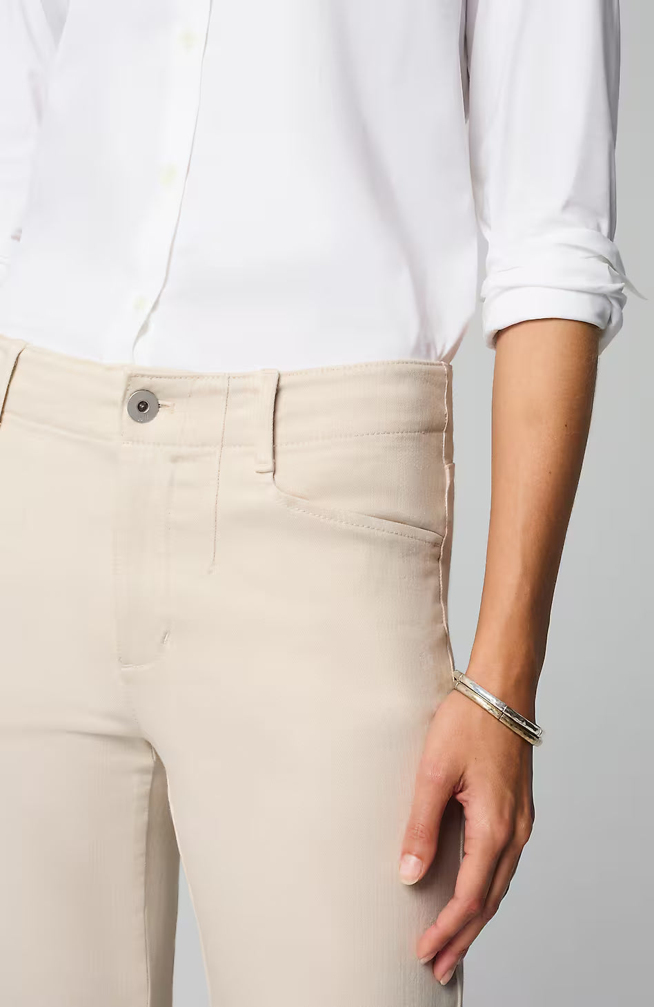 High-Rise Angled-Pocket Wide-Leg Jeans