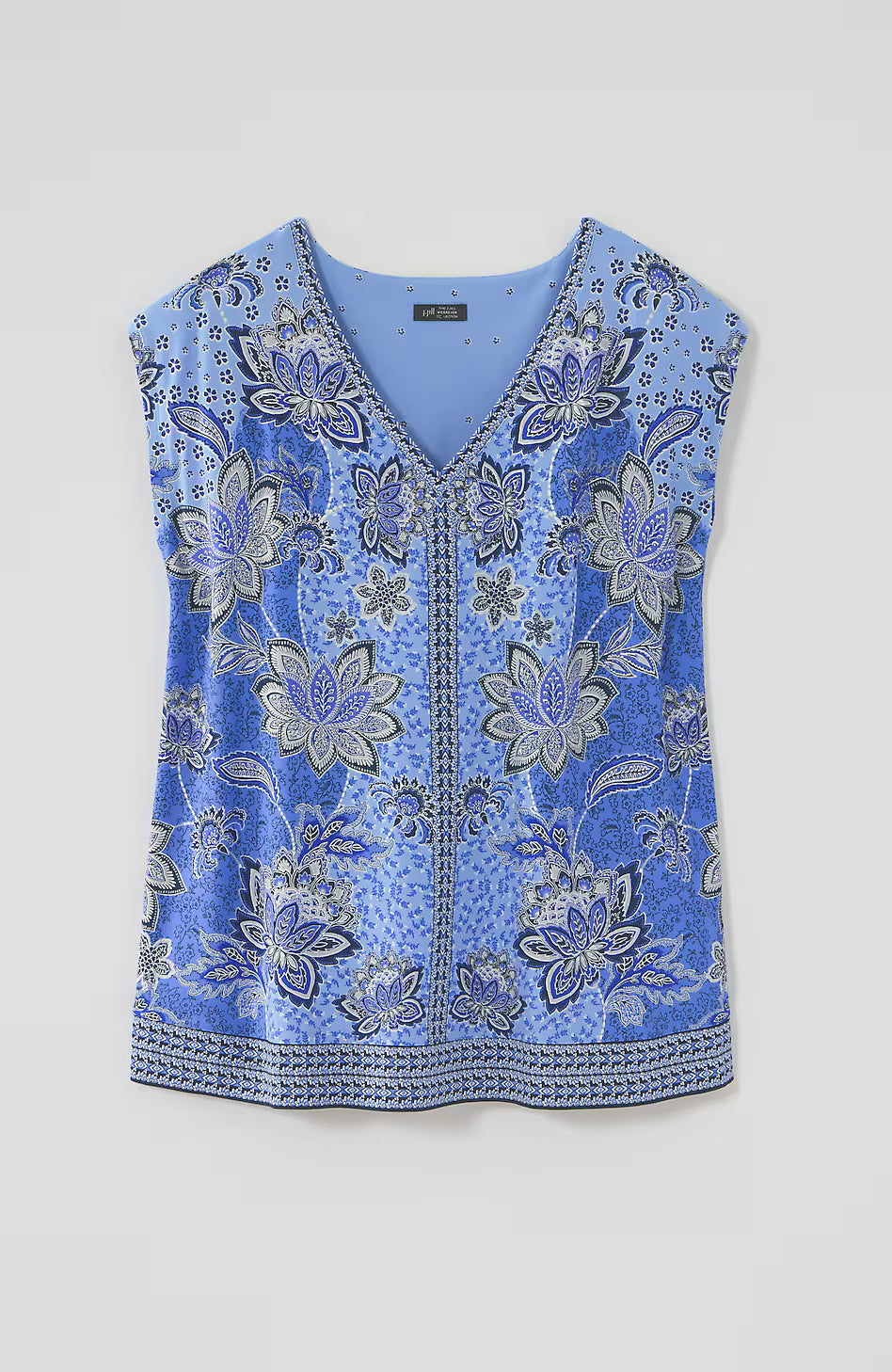 Wearever Placed-Print Border Top