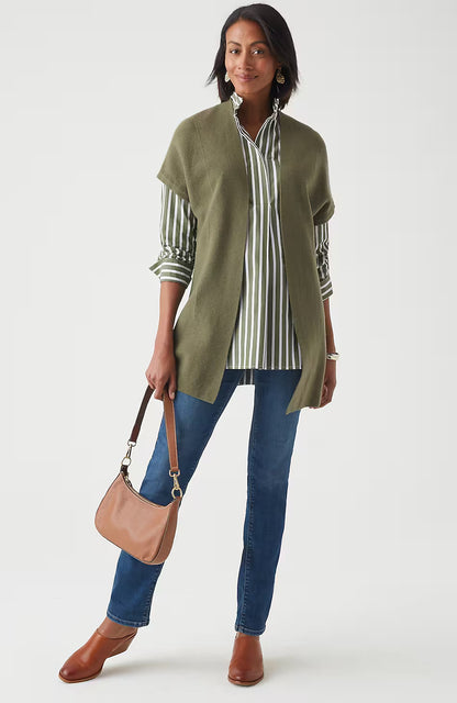 Mixed-Texture Gilet