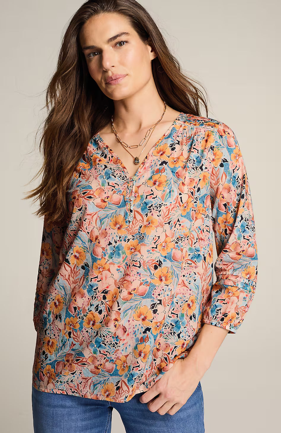 Pintucked Cotton Voile Top