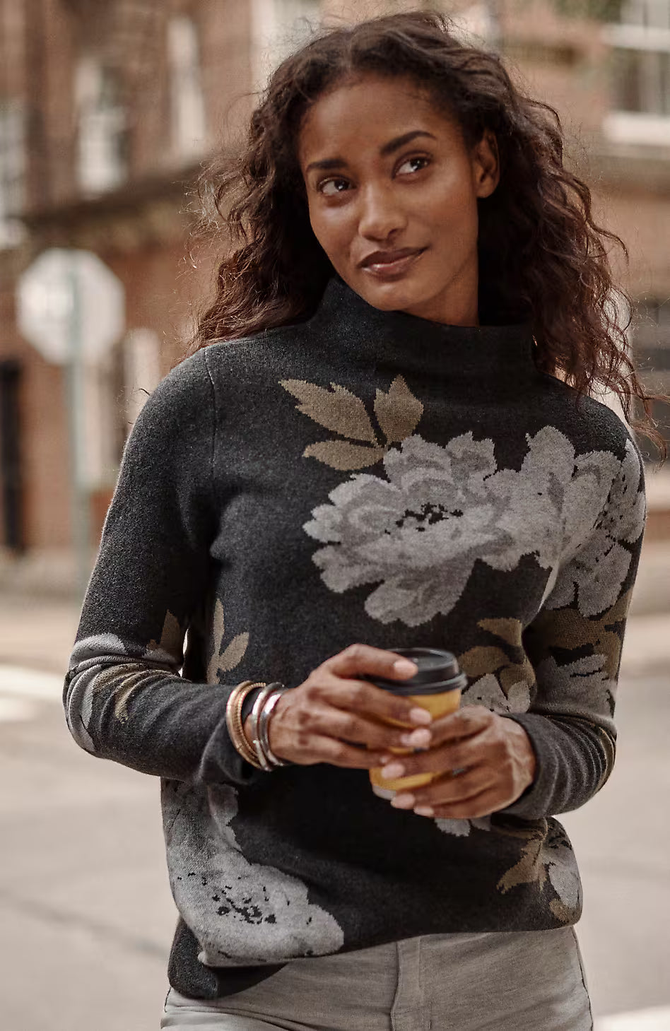 Majestic Funnel-Neck Sweater