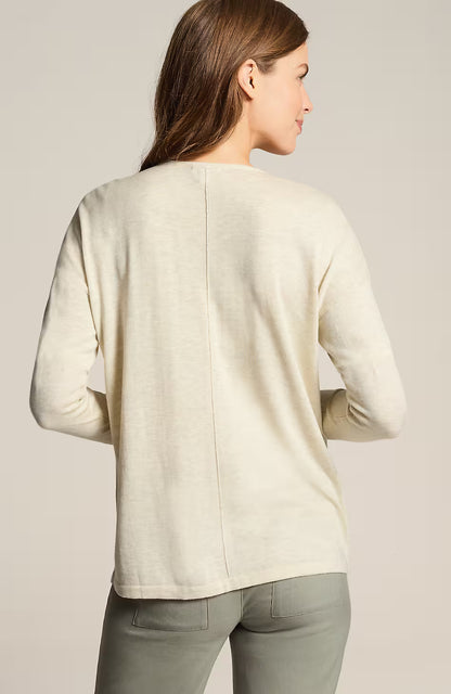 Organically Grown Cotton Seamed Sweater