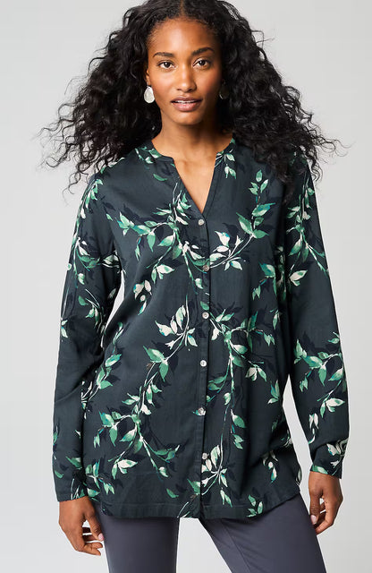 Pure Jill Printed A-Line Top