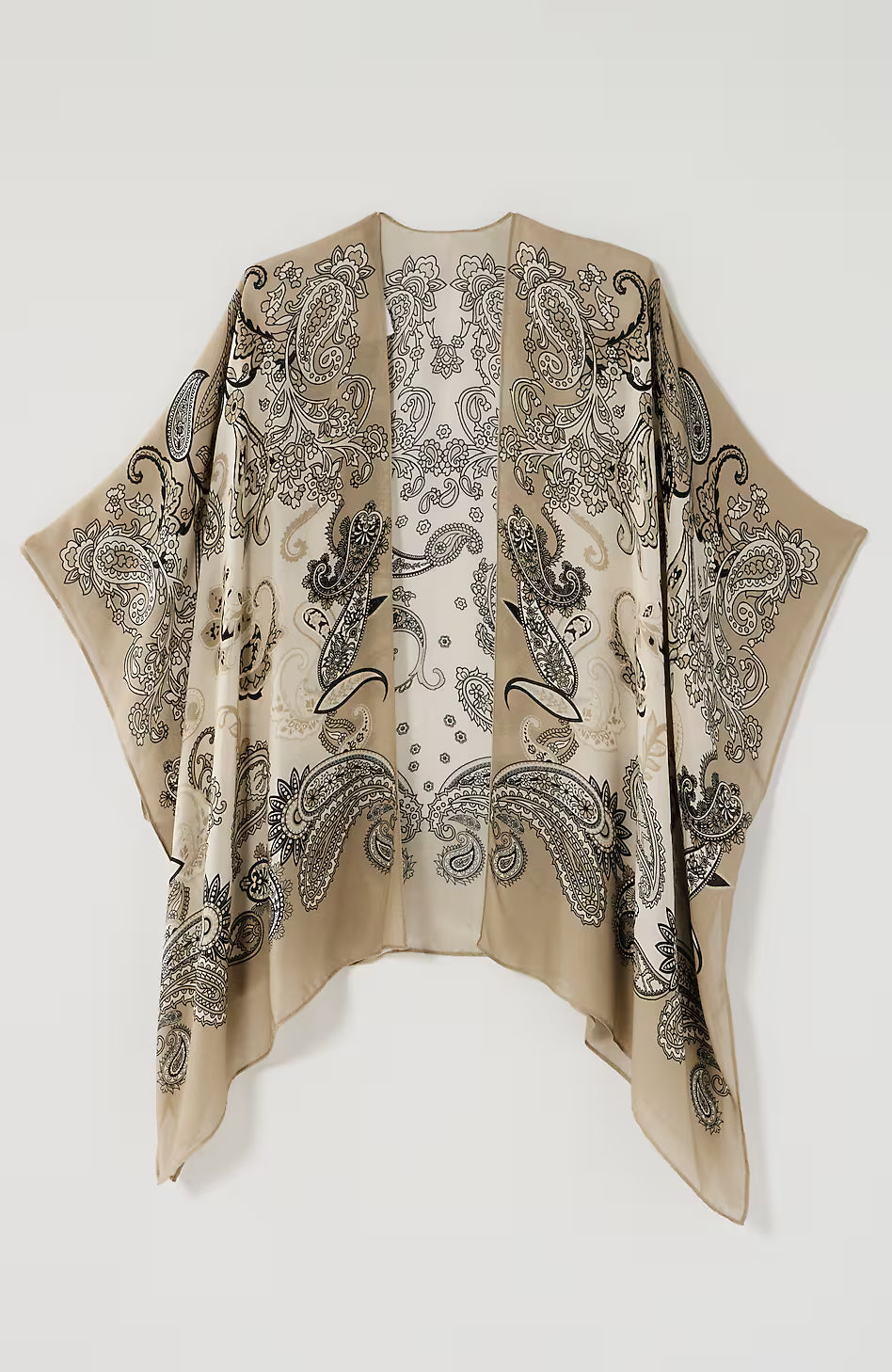 Lightweight Paisley Ruana