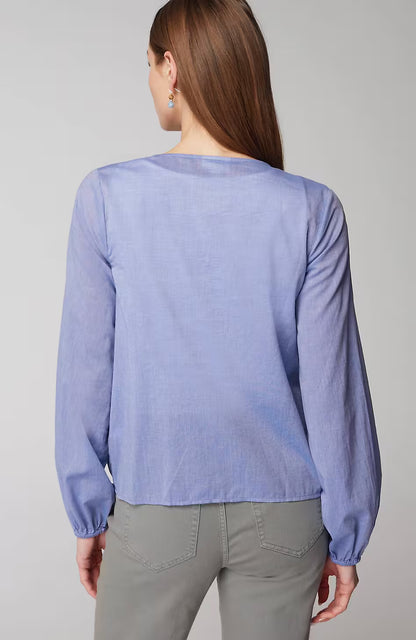 Voile Tie-Front Topper