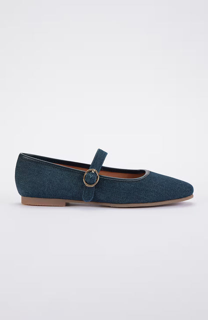 Vivian Square-Toe Flats