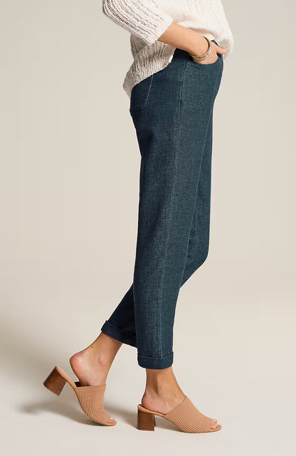 Pure Jill Indigo Cuffed Pants