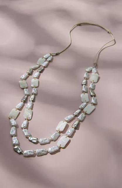 Blissful Harmony Double-Strand Necklace