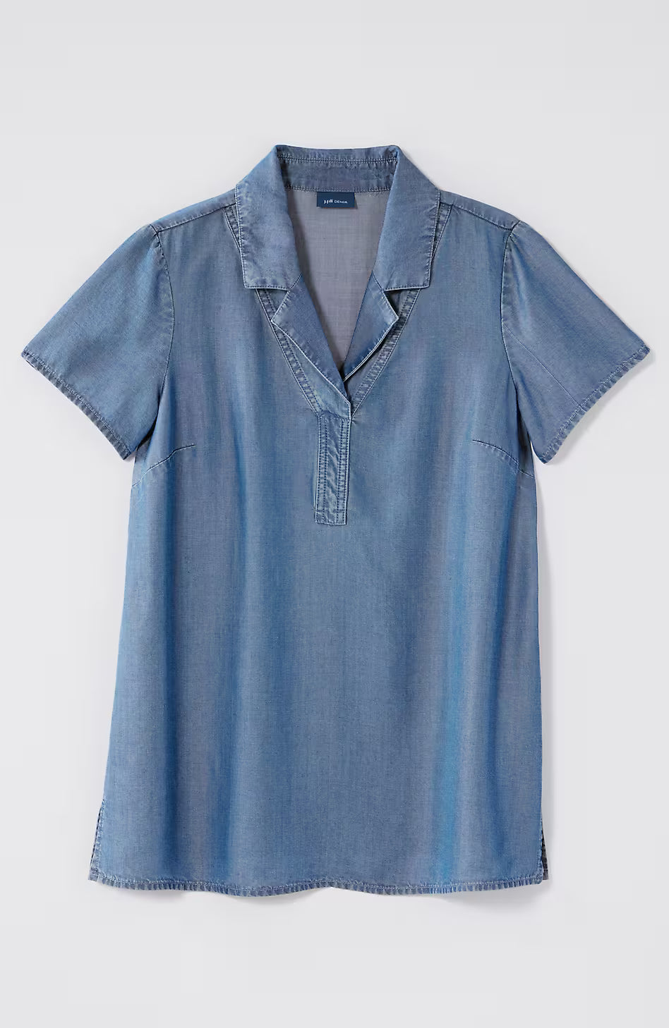 Indigo Collared Top