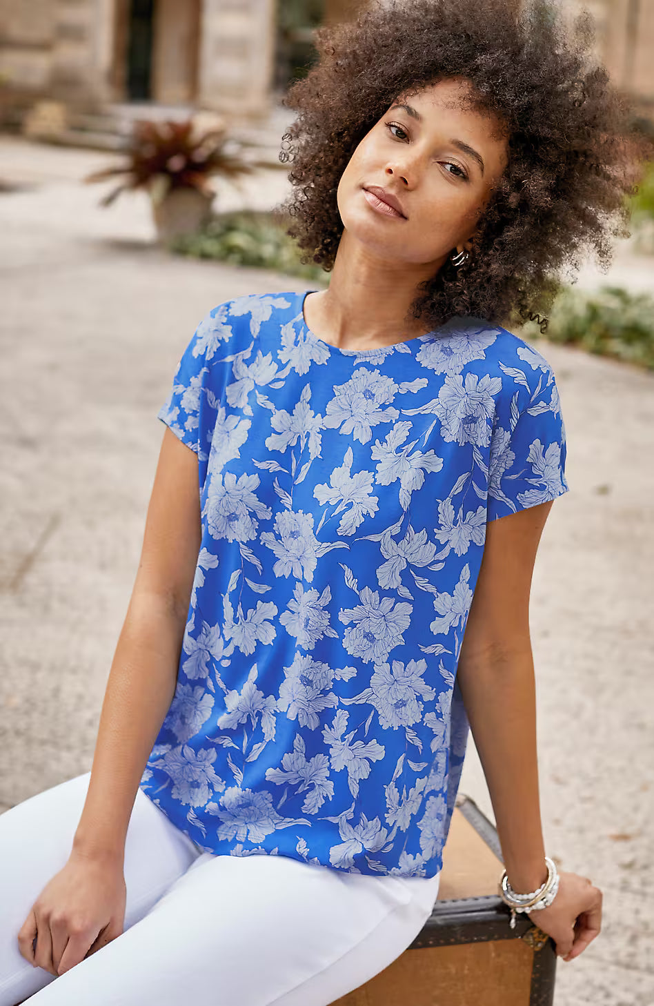 Wearever Easy Cap-Sleeve Tee
