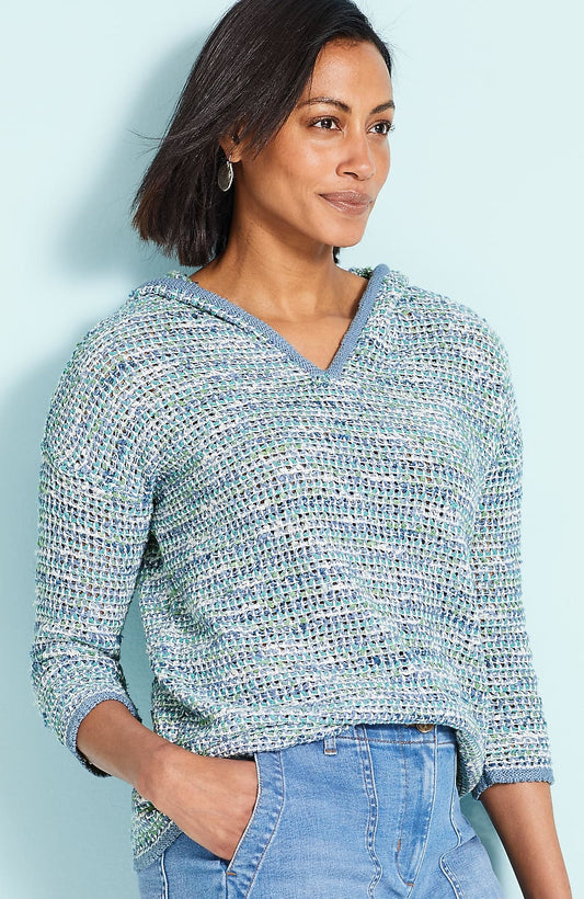 Relaxed Textured Hoodie