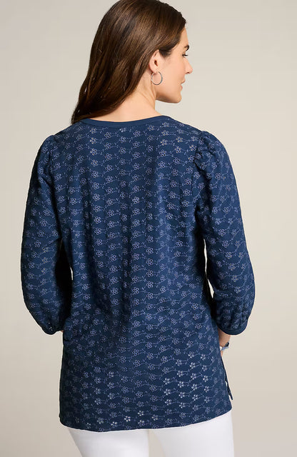 Eyelet Knit Tunic