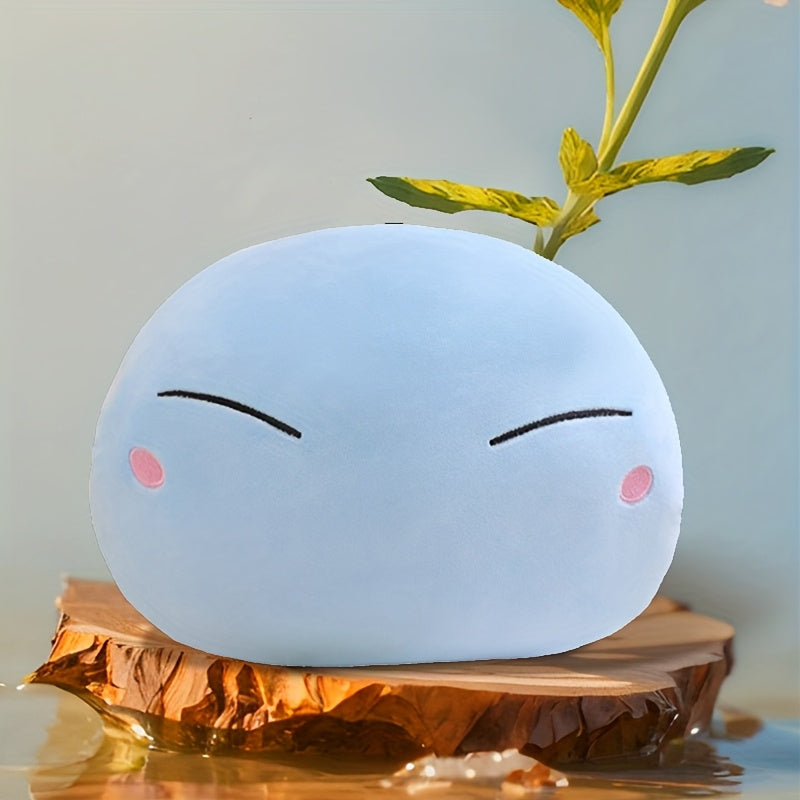 Adorable Oreiller en Peluche Expression Bleue - Jouet de Style Cartoon Mignon avec Des Joues Roses, Idéal pour la Décoration de la Maison & du Bureau, Cadeau Parfait pour Pâques, Noël, Halloween, Anniversaires et Nouvel An, Oreillers Mignons