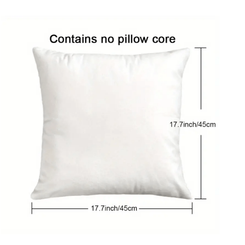 1pc Housse de coussin adorable de couple de dessin animé - Design de panda mignon avec le texte \