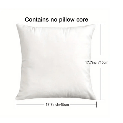 1pc Housse de coussin adorable de couple de dessin animé - Design de panda mignon avec le texte \