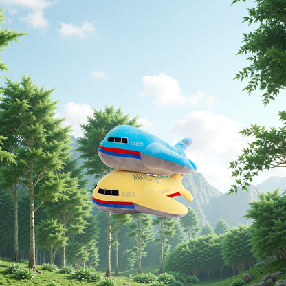 Pilule d'avion de dessin animé avec le texte \